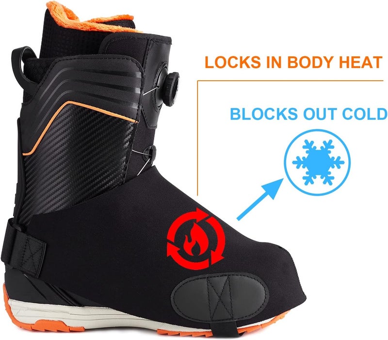 QEES Ski Boot Covers.Insulated Boot Covers For Hunting Snow,Boot Warmers Heater Cover,Boots Cover For Men Women Gift - Image 5